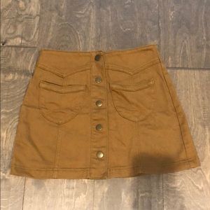 Forever 21 Mini Button-up Skirt